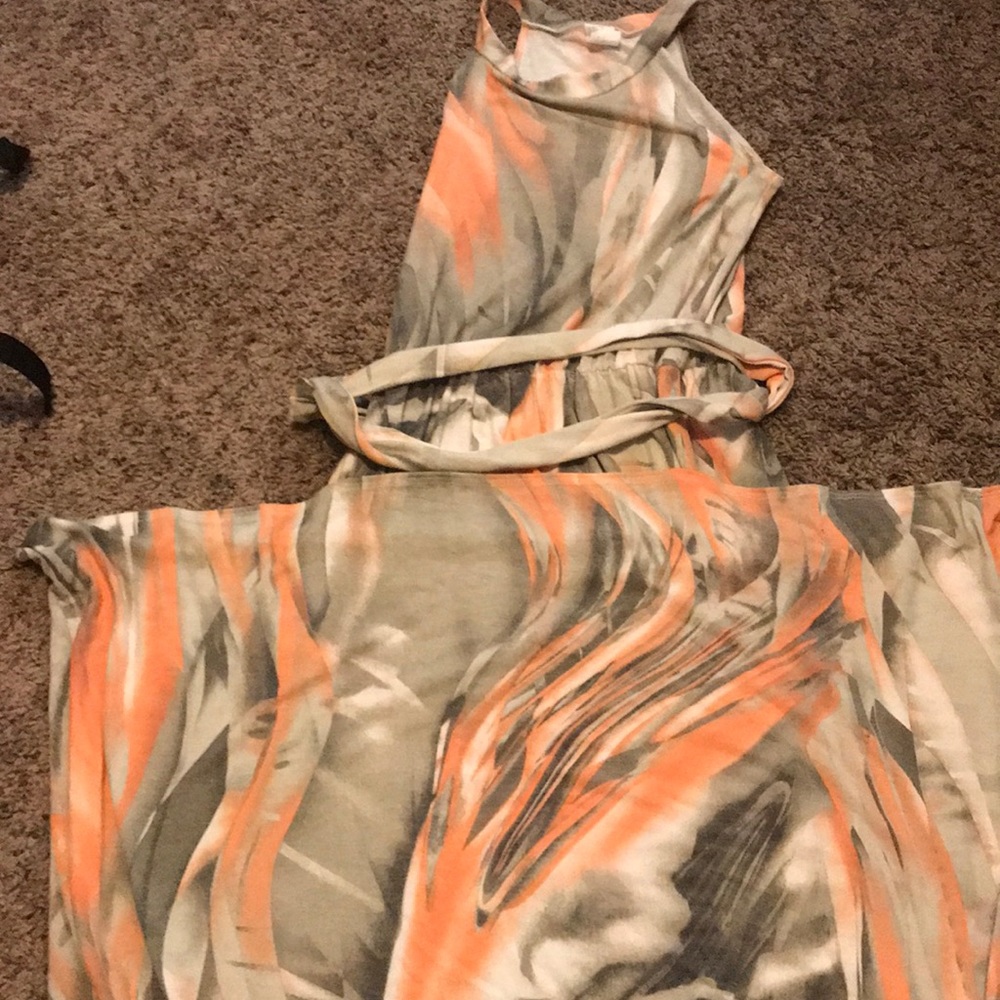 Long tie dye maxi summer dress